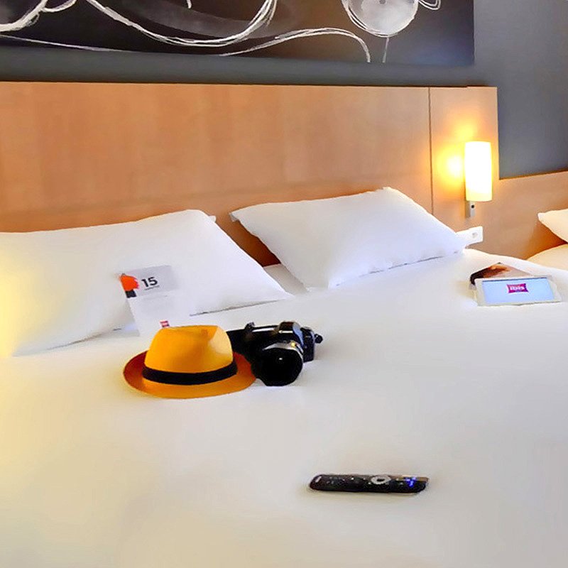 Chambre double h&ocirc;tel Les Herbiers