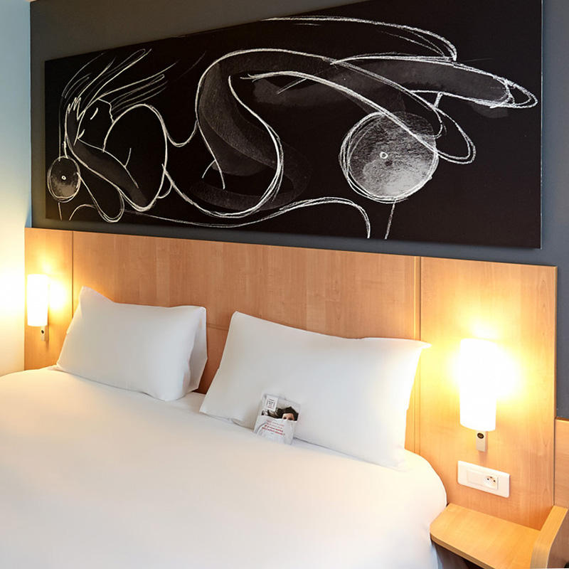 Chambre double h&ocirc;tel Les Herbiers