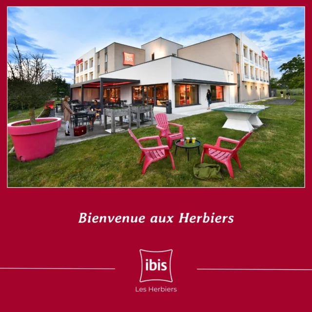 **🌿 Évadez-vous à l'Ibis Les Herbiers ! ✨** 

Profitez d’un séjour tout confort au cœur du bocage vendéen. 🛌✨ Idéalement situé près du Puy du Fou et des charmants paysages de la région, notre hôtel vous promet détente et convivialité. À bientôt ! 😊 

#IbisLesHerbiers #SéjourConfort #Vendée #évasion 
https://www.hotel-lesherbiers.com/
#hotelibislesherbiers #hotel #ibis #lesherbiers